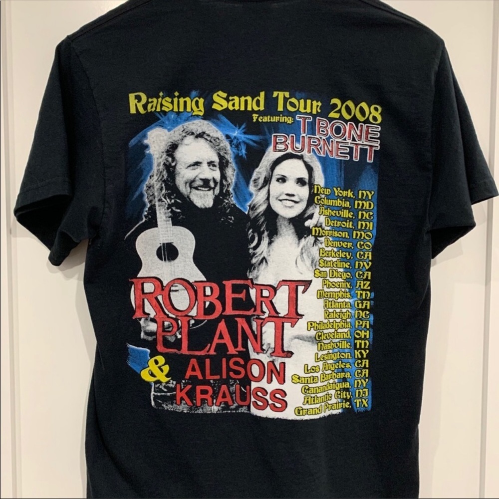 Robert Plant & Alison Krauss concert shirt 2008 Authentic Led Zeppelin Frontman